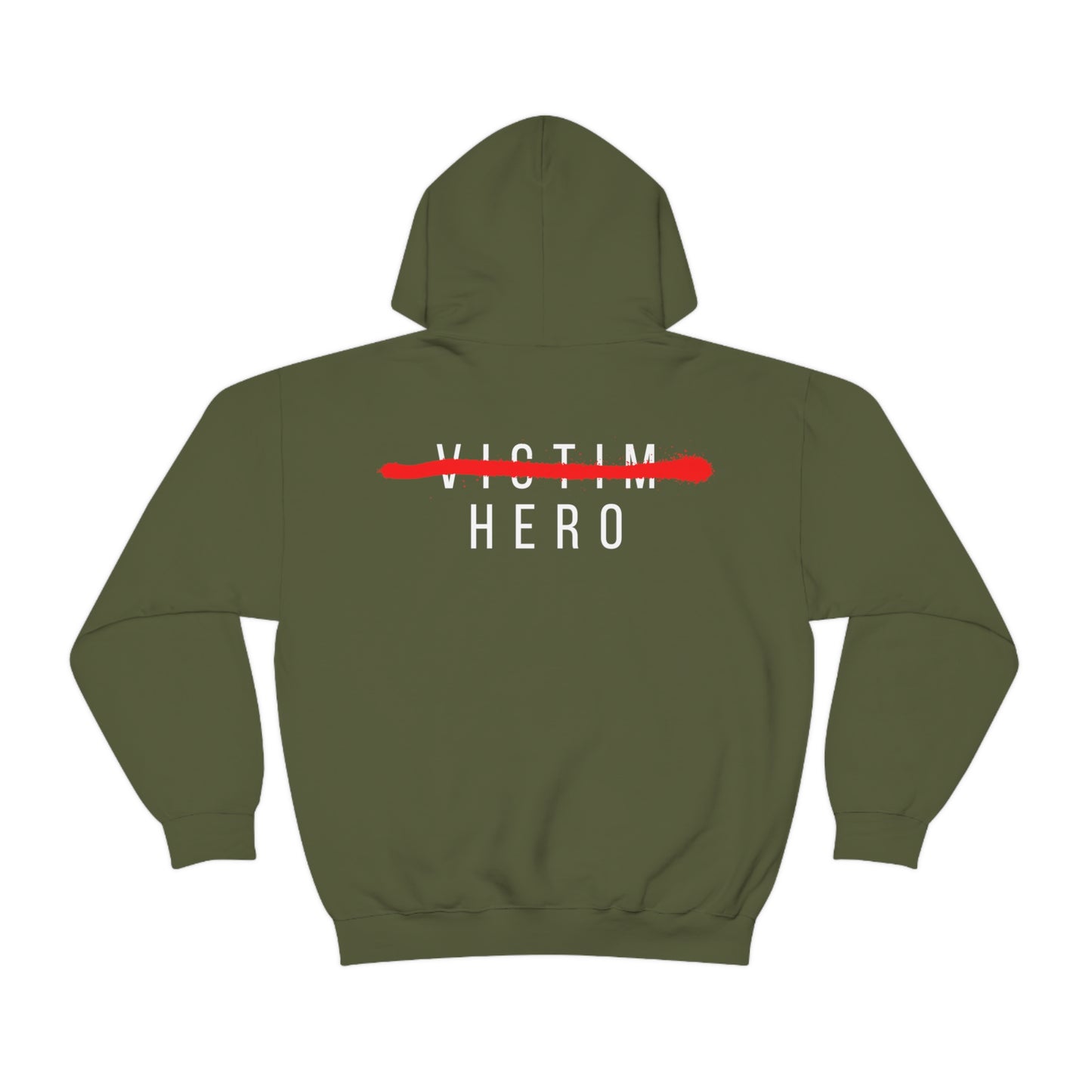 HERO Heavy Blend™ Hooded Sweatshirt (logo on back)