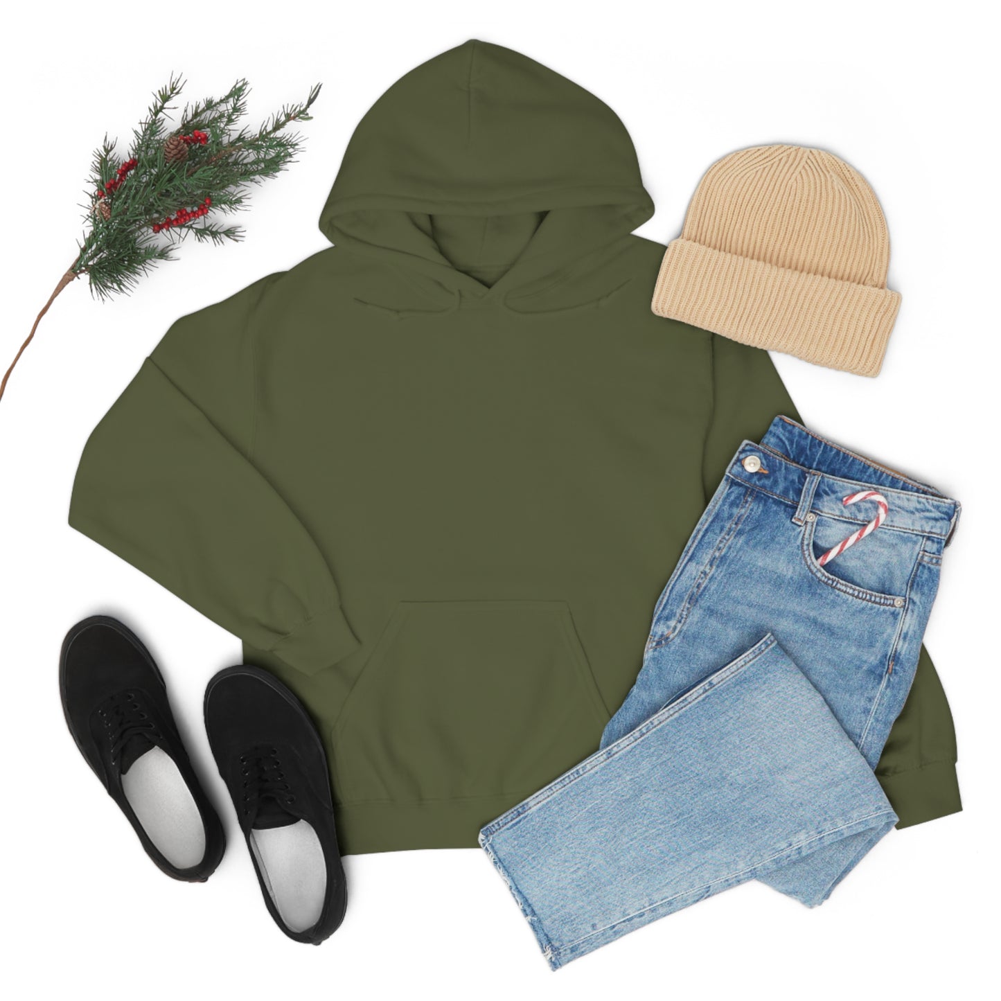 HERO Heavy Blend™ Hooded Sweatshirt (logo on back)